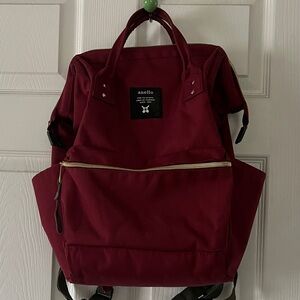 Anello Burgundy Backpack for women